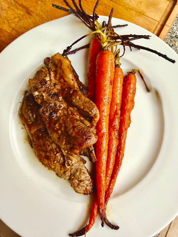 Asian Spice Lamb Chops and Carrots