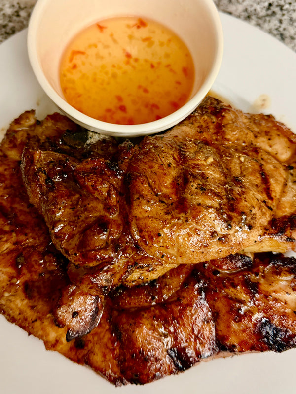 Uncle A’s Thai Grilled Pork Chops