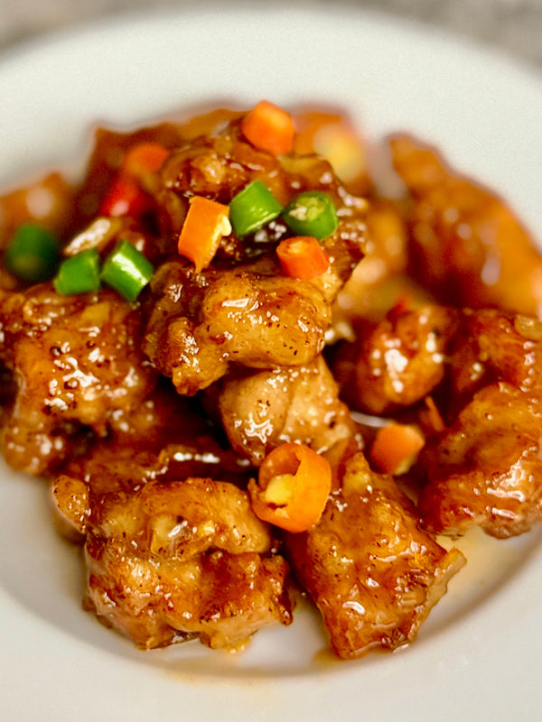 Sticky Orange Crispy Pork